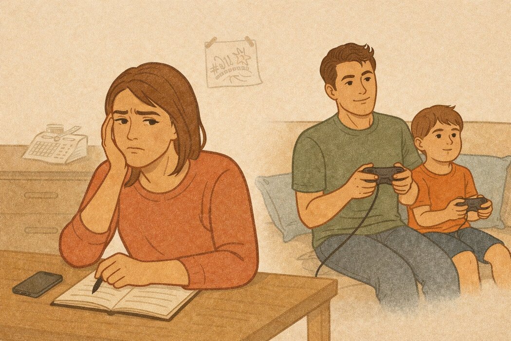 Когда твой супруг становится еще одним ребенком в семье